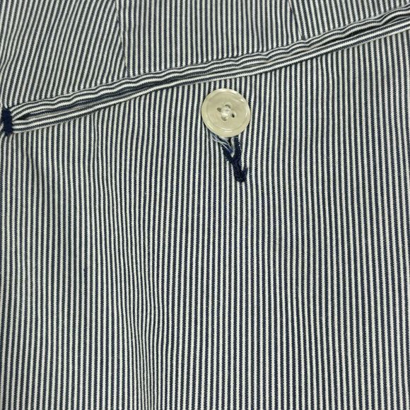Polo Ralph Lauren Shorts Men's 38 Chino Blue White Striped Slash‎ Pockets 37x8 - Picture 11 of 12